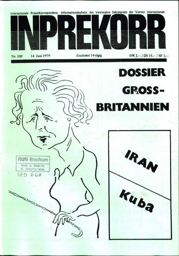 Umschlag, Inprekorr Nr. 105