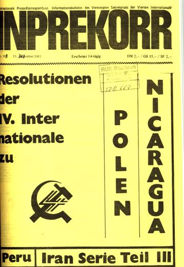 Umschlag, Inprekorr Nr. 128