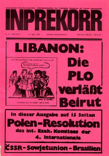 Umschlag, Inprekorr Nr. 8 (147)