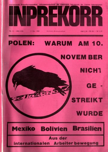 Umschlag, Inprekorr Nr. 11 (150)