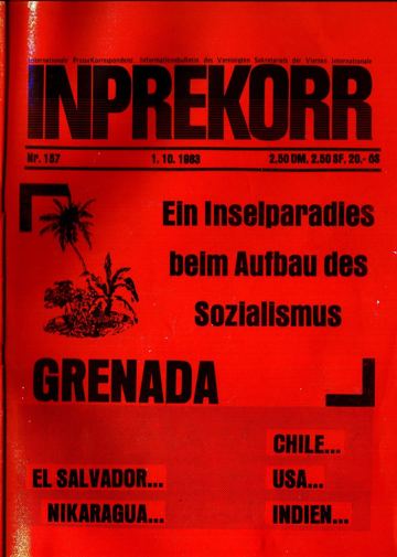Umschlag, Inprekorr Nr. 157