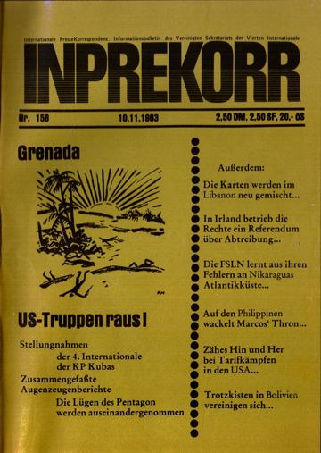 Umschlag, Inprekorr Nr. 158
