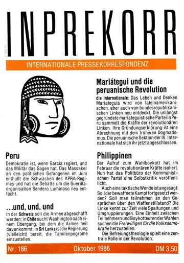 Umschlag, Inprekorr Nr. 186