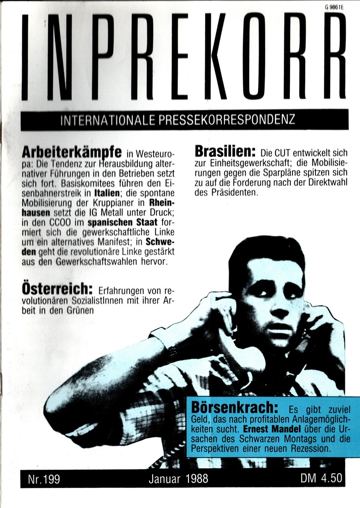 Umschlag, Inprekorr Nr. 199