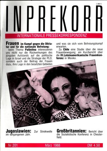 Umschlag, Inprekorr Nr. 201