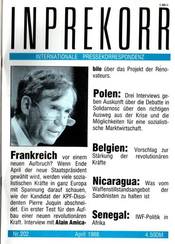 Umschlag, Inprekorr Nr. 202