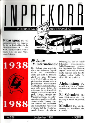 Umschlag, Inprekorr Nr. 207