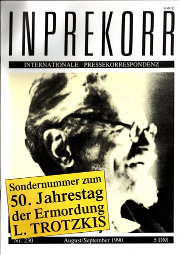 Umschlag, Inprekorr Nr. 230