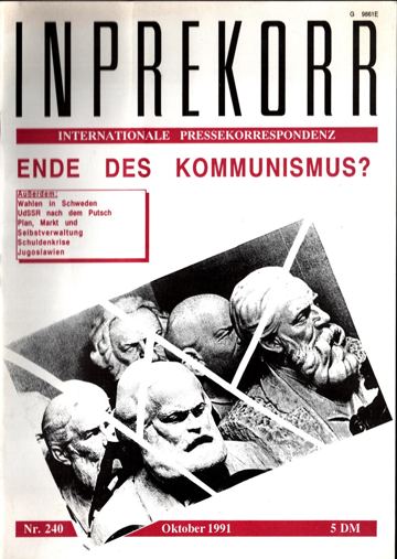 Umschlag, Inprekorr Nr. 240