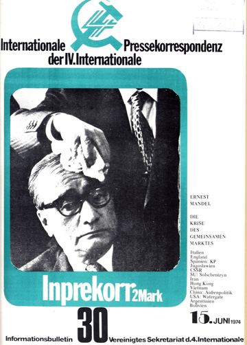 Umschlag, Inprekorr Nr. 30