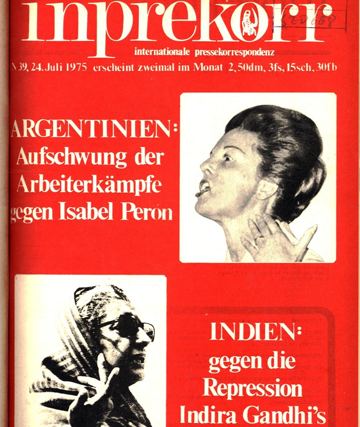 Umschlag, Inprekorr Nr. 39