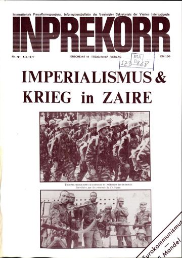 Umschlag, Inprekorr Nr. 79