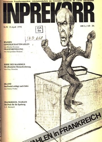 Umschlag, Inprekorr Nr. 91