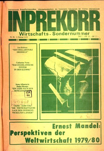 Umschlag, Inprekorr Nr. 96